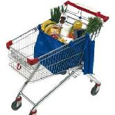 supermarket cart bag